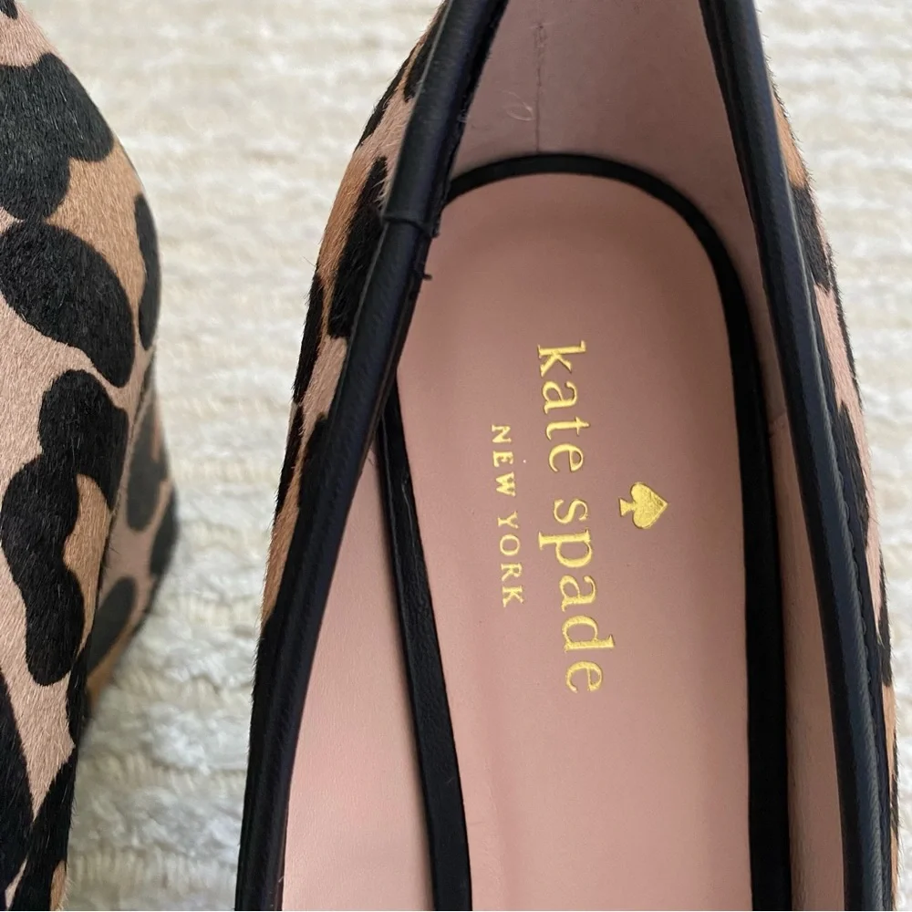 NWT Kate Spade Kacey leopard wedges